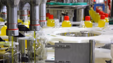 A production line in a factory
